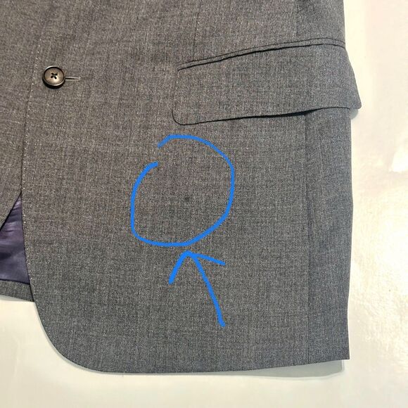 SuitSupply Blazer Jacket Mens 42R Slim Wool Lazio Grey Vitale Barberis Canonico - Picture 6 of 14